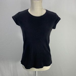 Victoria’s Secret Crew Neck Black T-shirt Tee Top Size Medium